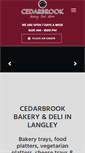 Mobile Screenshot of cedarbrookbakerydeli.com